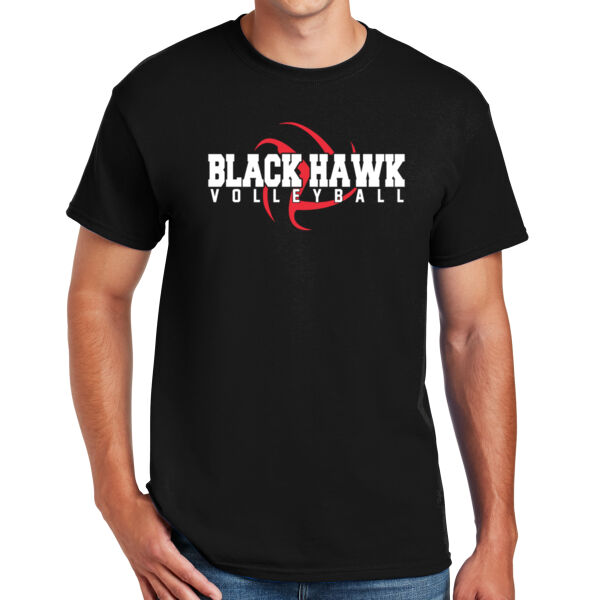 Black Hawk Volleyball 2026 Logo 1 - DryBlend ® 50 Cotton/50 Poly T Shirt Thumbnail