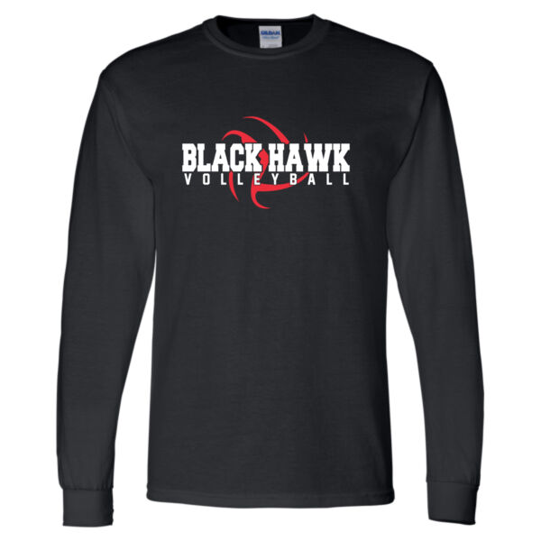 Black Hawk Volleyball 2026 Logo 1 - DryBlend® 50/50 Long Sleeve T-Shirt Thumbnail