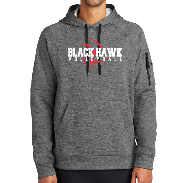 Black Hawk Volleyball 2026 Logo 1 - Therma FIT Pocket Pullover Fleece Hoodie Thumbnail