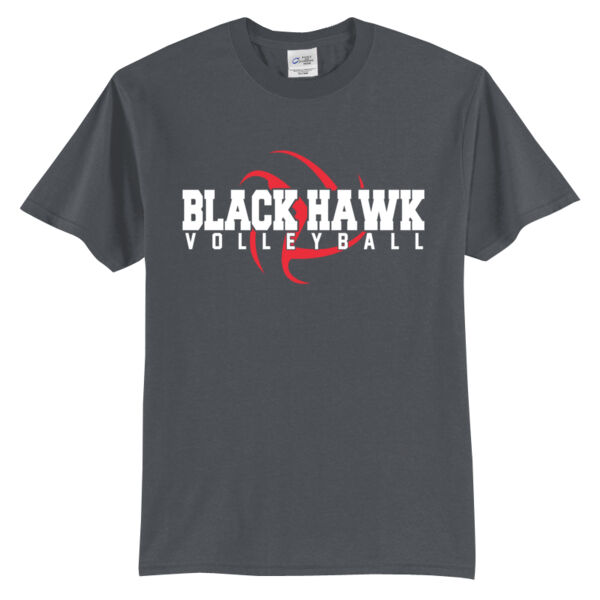 Black Hawk Volleyball 2026 Logo 1 - Tall Core Blend Tee Thumbnail