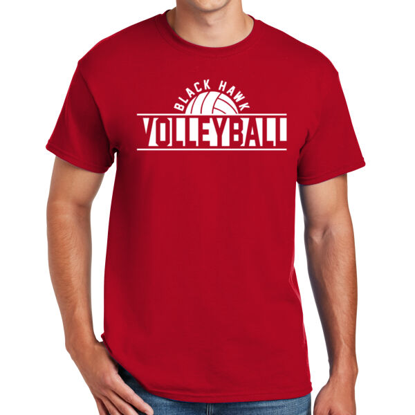 Black Hawk Volleyball 2026 Logo 1 - DryBlend ® 50 Cotton/50 Poly T Shirt Thumbnail