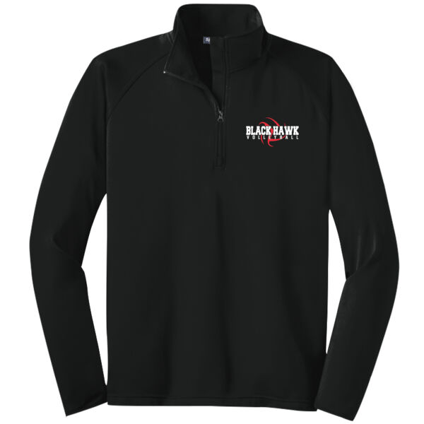 Black Hawk Volleyball 2026 Logo 1 - Tall Sport Wick ® Stretch 1/4 Zip Pullover Thumbnail