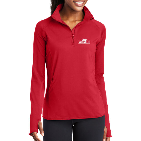 Black Hawk Volleyball 2026 Logo 2 - Women's Sport Wick ® Stretch 1/4 Zip Pullover Thumbnail